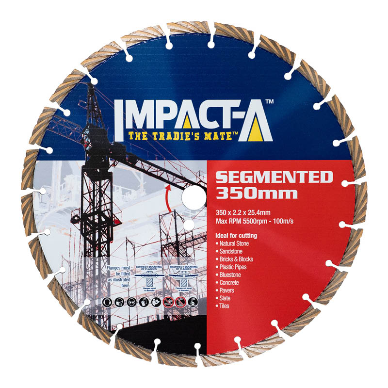 Impact-A diamond blades - segmented rim photo
