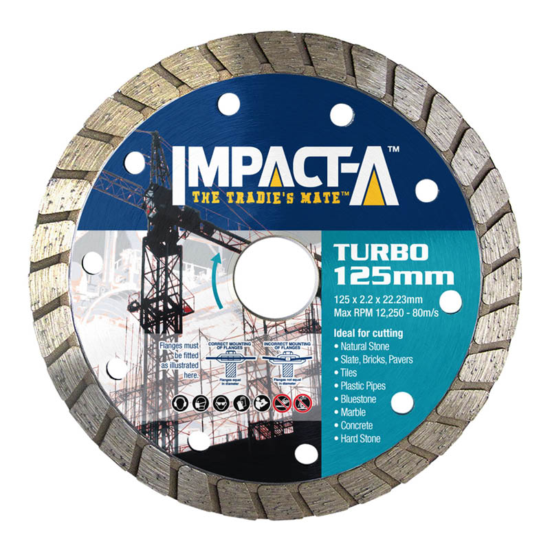 Impact-A diamond blades - turbo rim photo