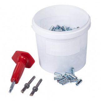Drop-in anchors - lipped - with drill bits & setting tool photo
