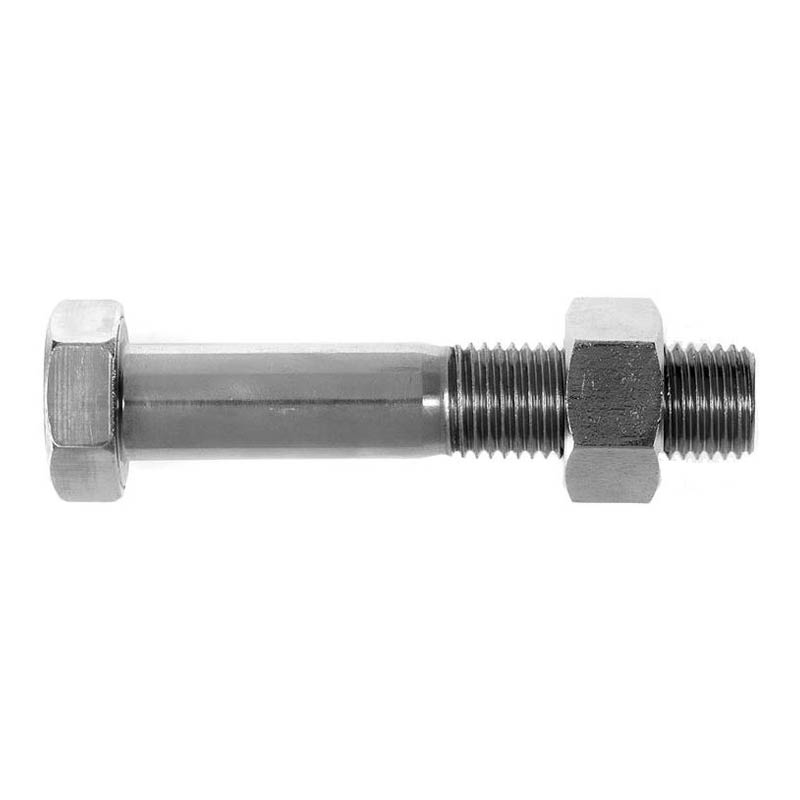 Hex head bolts - with nuts - long thread photo