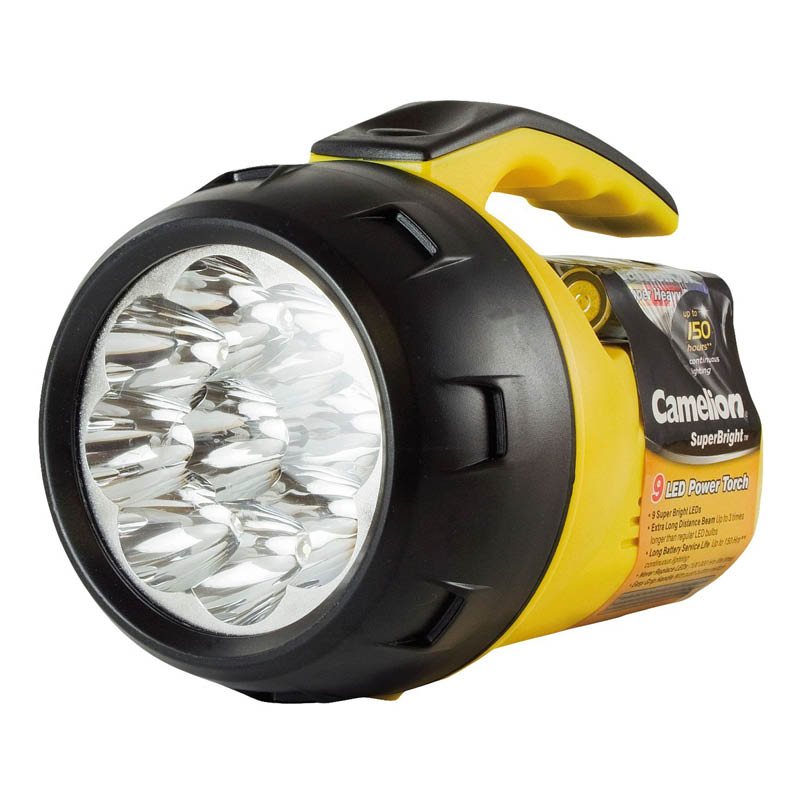 Camelion torch - LED - super bright - with 4 x AA batteries photo