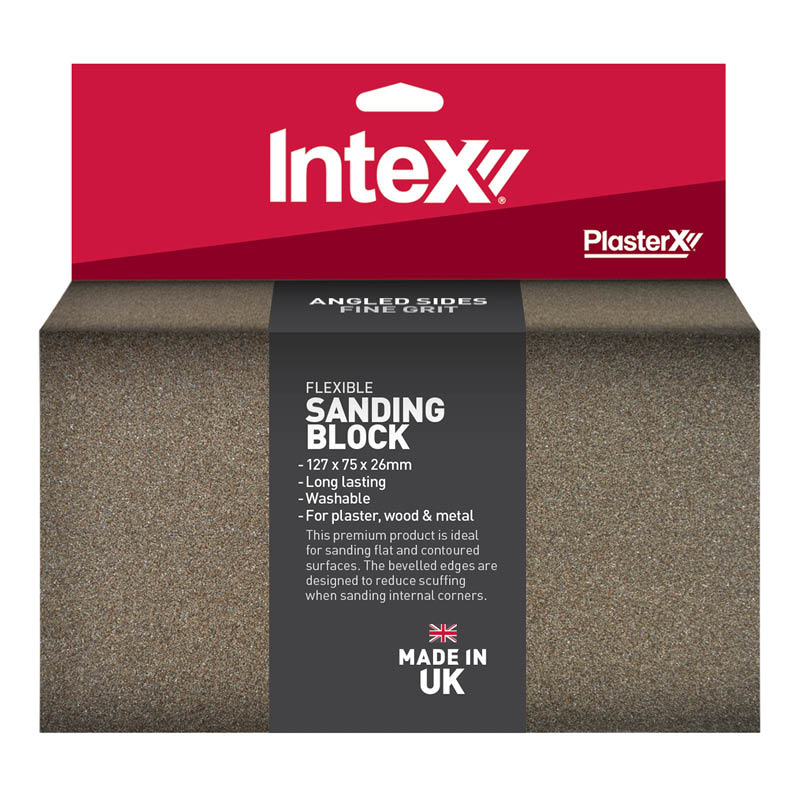 Intex Plasterx foam sanding blocks - fine grit - angled side photo