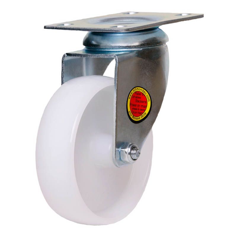 Richmond plate castors - 125kg load capacity - swivel photo