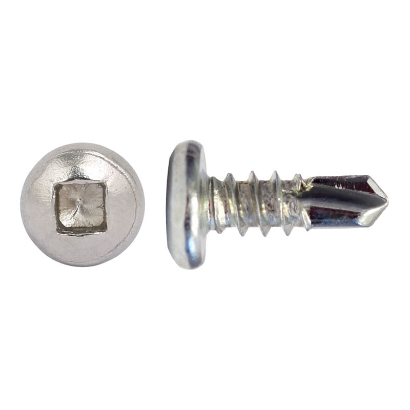 SD screws for metal - sq drive pan head - drill pt photo