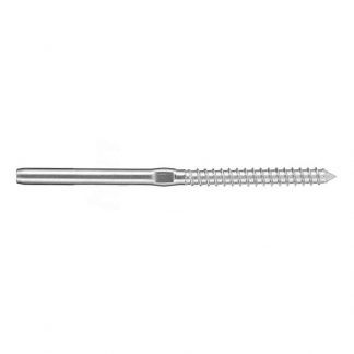 Swage terminals with lag screw photo