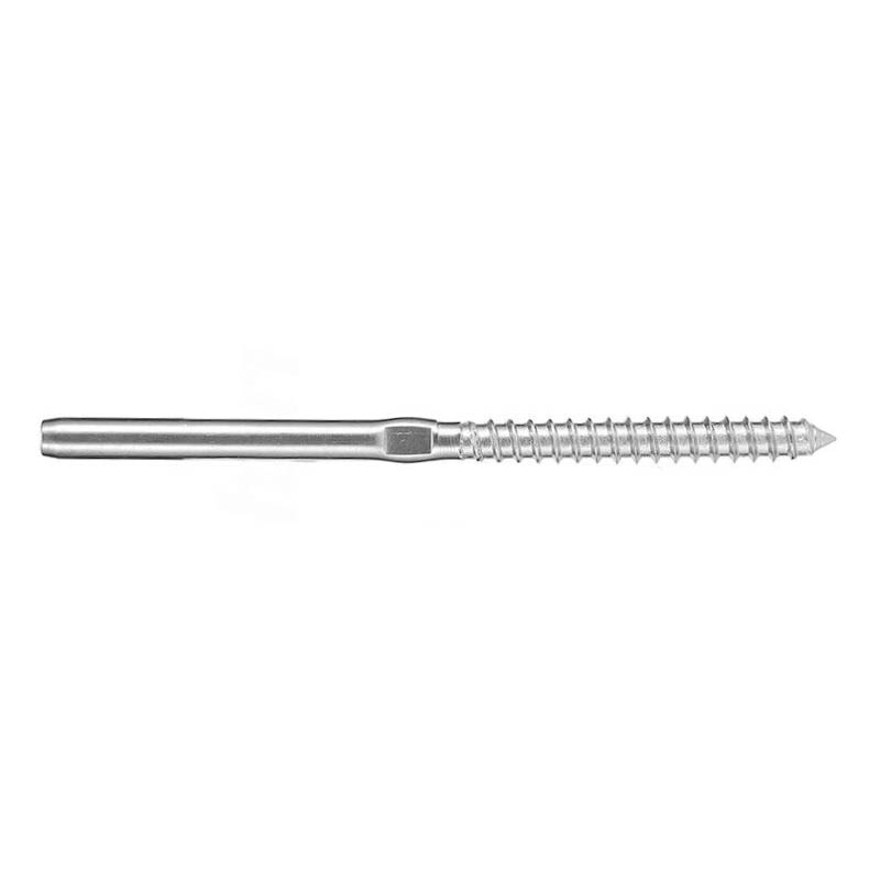 Swage terminals with lag screw photo