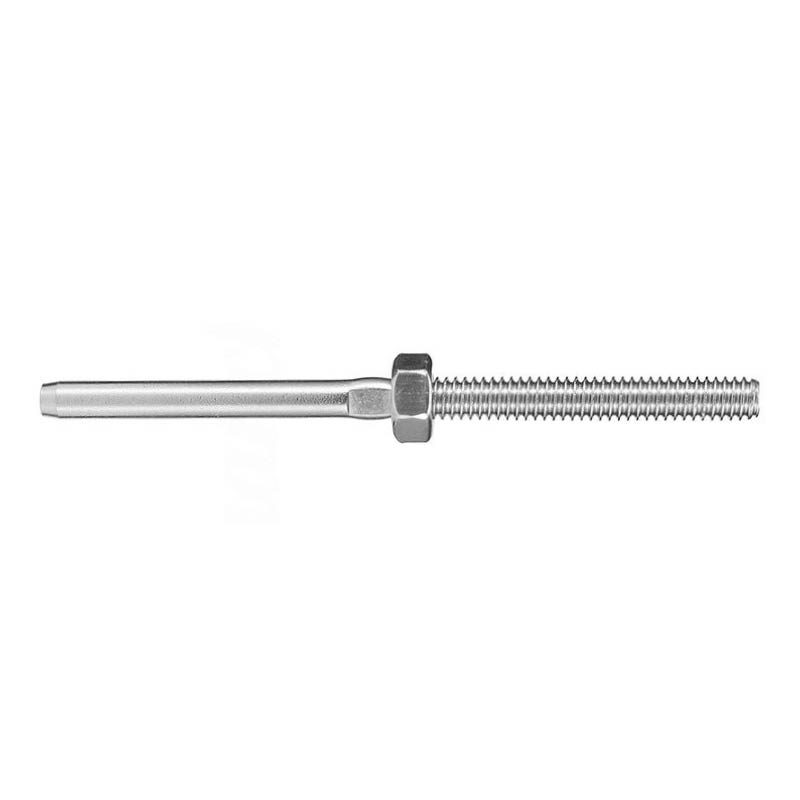 Swage terminals with stud & lock nut photo