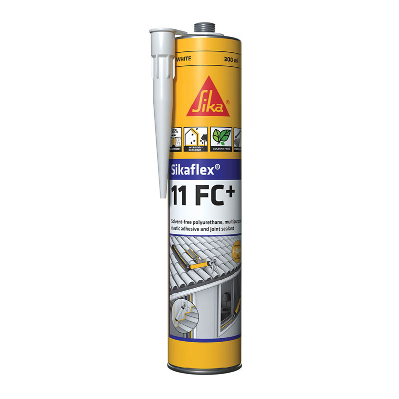 Sikaflex 11FC fast cure polyurethane adhesive sealant - white - 300ml photo