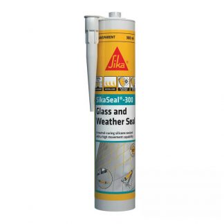 SikaSeal 300 glass & weather silicone sealant photo