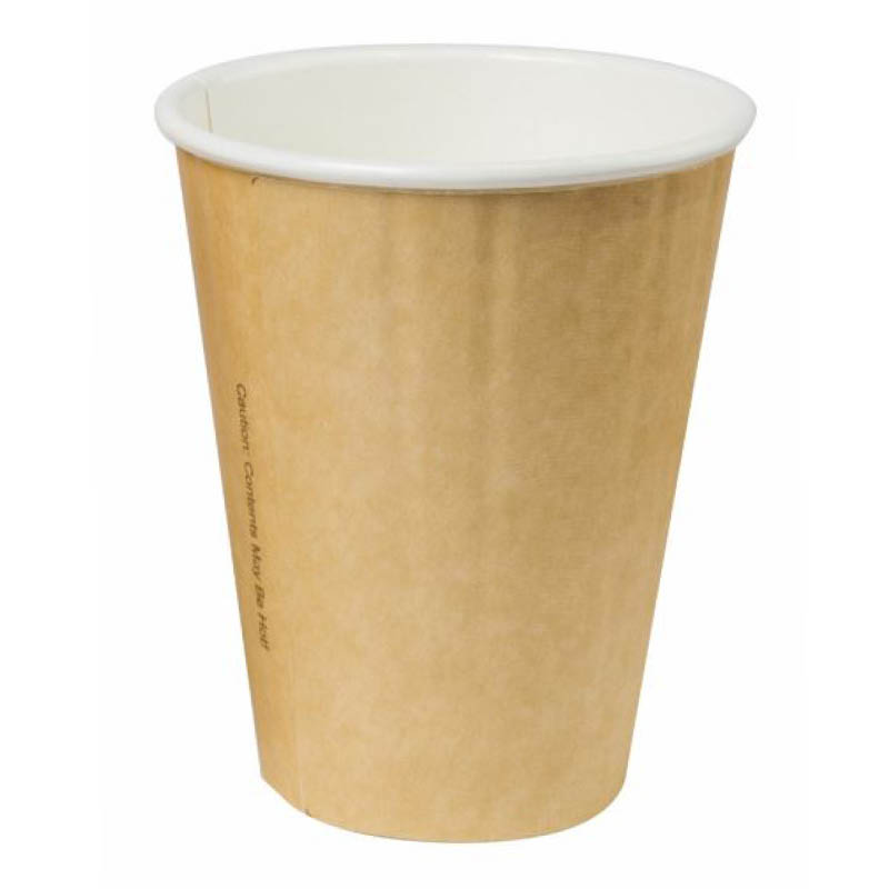 Double wall cups - for hot & cold drinks - kraft photo