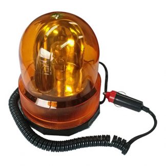 Amber revolving warning light photo