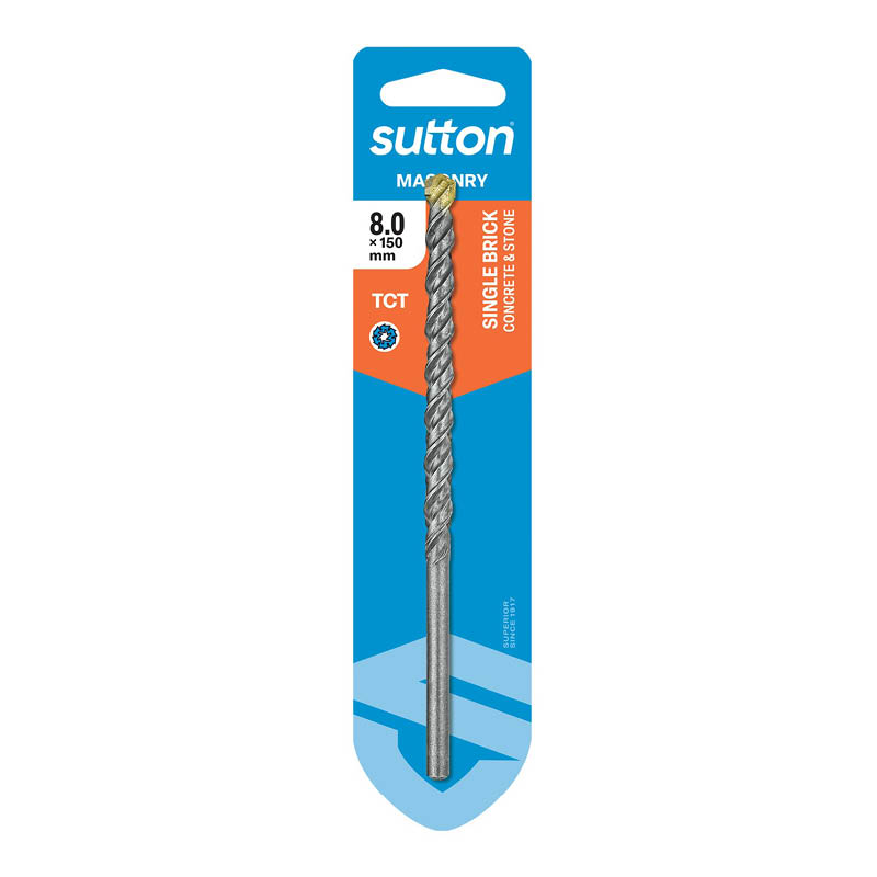 Sutton masonry drill bits - single brick - packaging photo