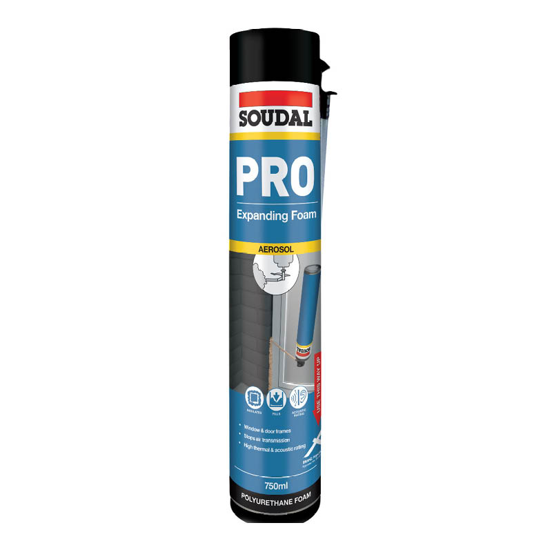 Soudal gap filling expanding foam - with straw - 750ml photo