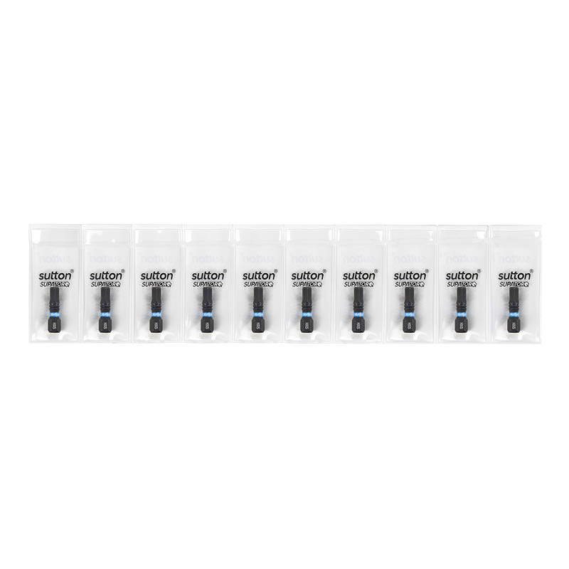 Sutton SupaTorq impact bits - hex drive - packaging photo