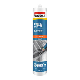 Soudal roof & gutter silicone sealant - translucent photo